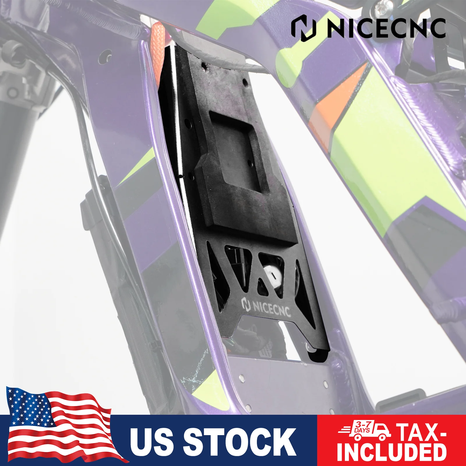 

NICECNC For Surron Light Bee X S L1E Electric Dirt Bike Battery Compartment Guard Cover Front Plate Fender Controller Protector