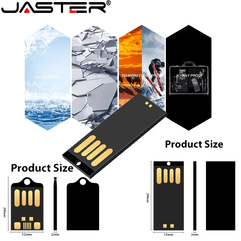 Super Mini Chip USB Flash Drive 128GB 64GB Waterproof High Quality Memory Card 32GB 16GB Long and Short Board Black Memory Stick