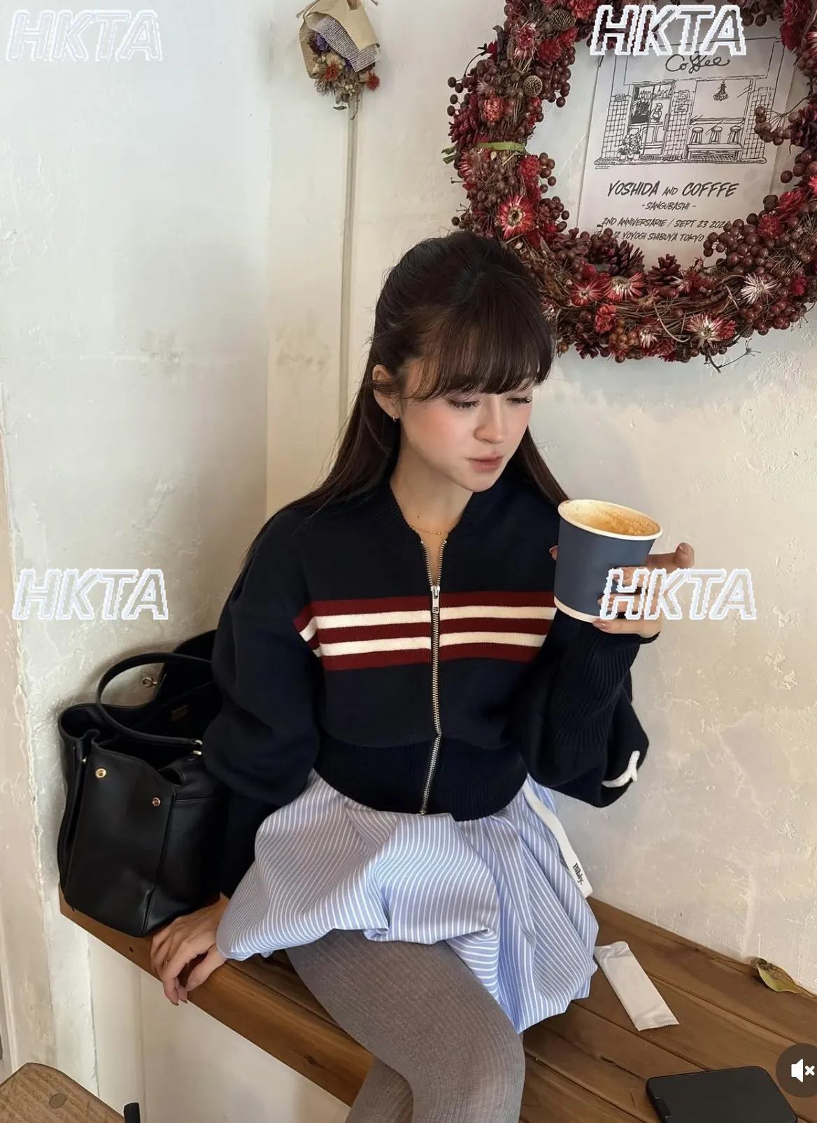 

Новый женский кардиган в японском стиле с цветными блоками, на молнии, осенне-зимний, с круглым вырезом, длинными рукавами, завышенной талией, приталенный, свитер-пальто