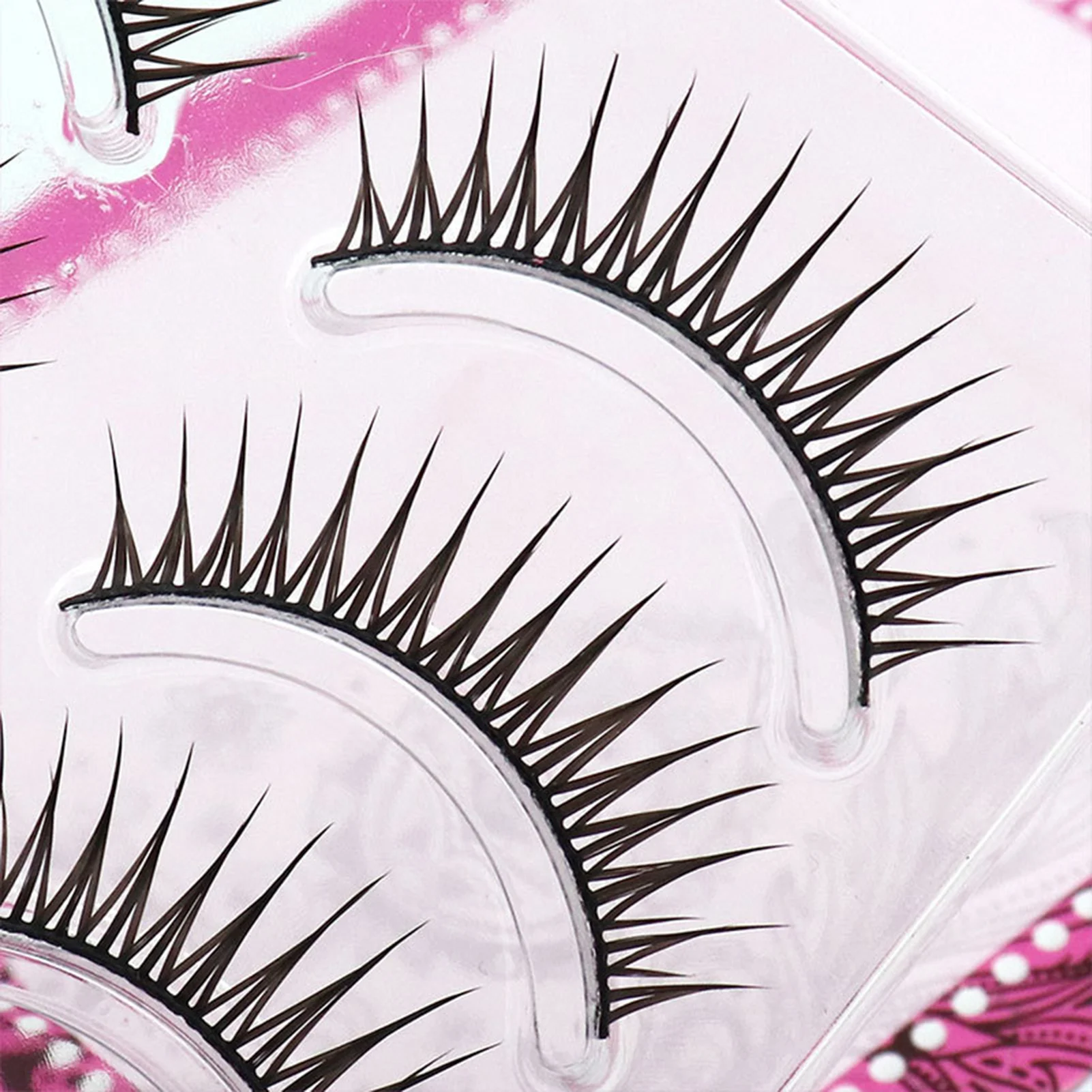 5 Pairs Wet Tip False Eyelashes Full Strip Lashes Reusable Wispy A Style Lashes for Women Party Wedding Daily Makeup Cosplay