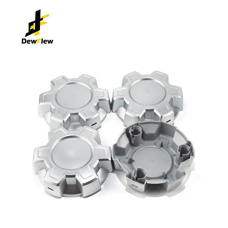 DewFlew 1/4Pcs OD 187.5mm/7.38" ID 124mm/4.88" Center Cap Fits 2019-2024 Silverado 1500 Only The Rim Shown Above #23378301 ABS