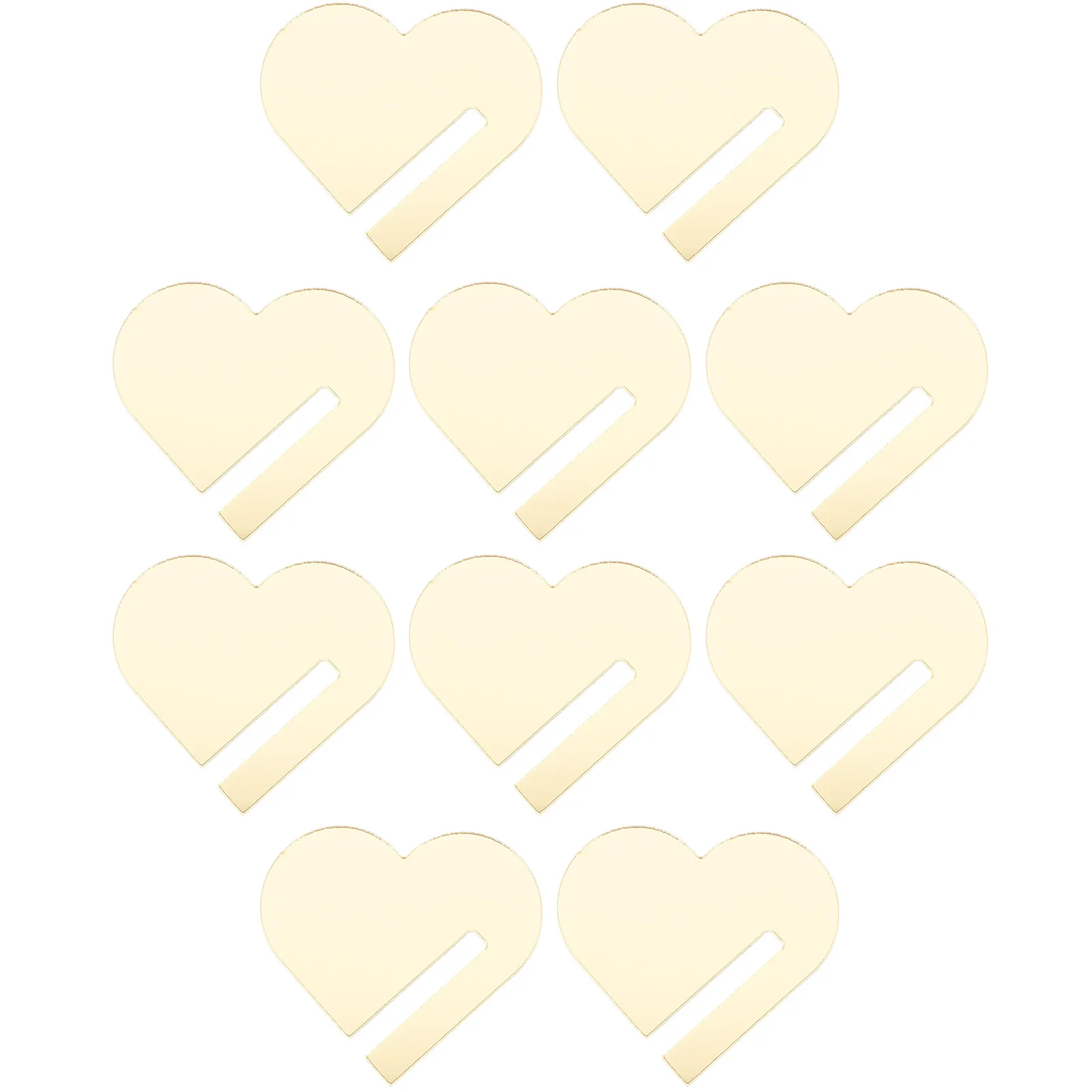 

30Pcs Heart Acrylic Drink Markers Reusable Transparent Wine Glass Tags Decorative Charms Party Cup Identifiers