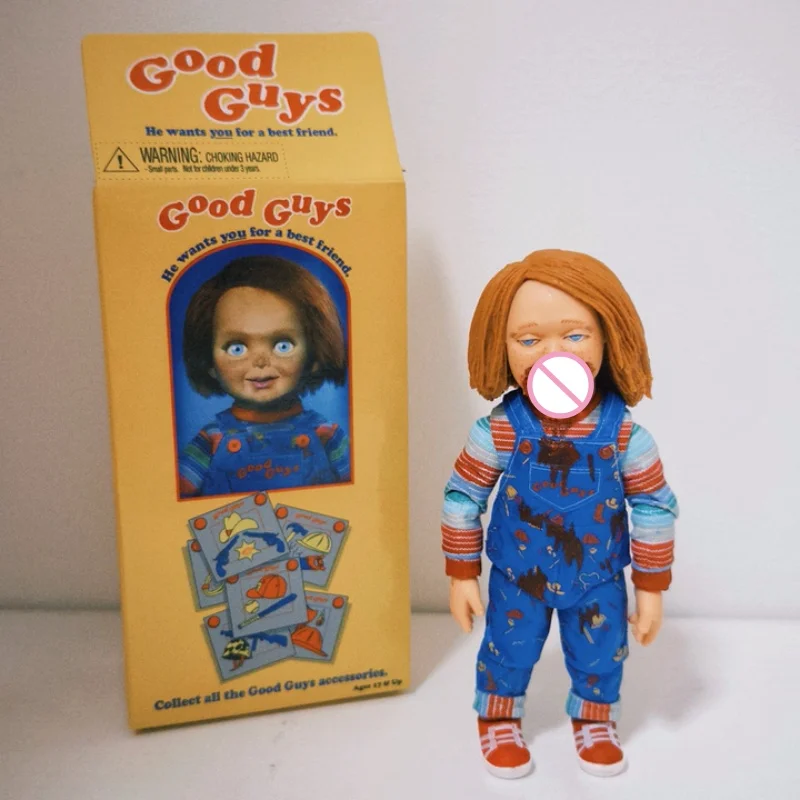 Neca Kinderspel Chucky TV-versie Blind Box Action Figure PVC Model Horror Pop Halloween Decor Gift Trendy verzamelspeelgoed