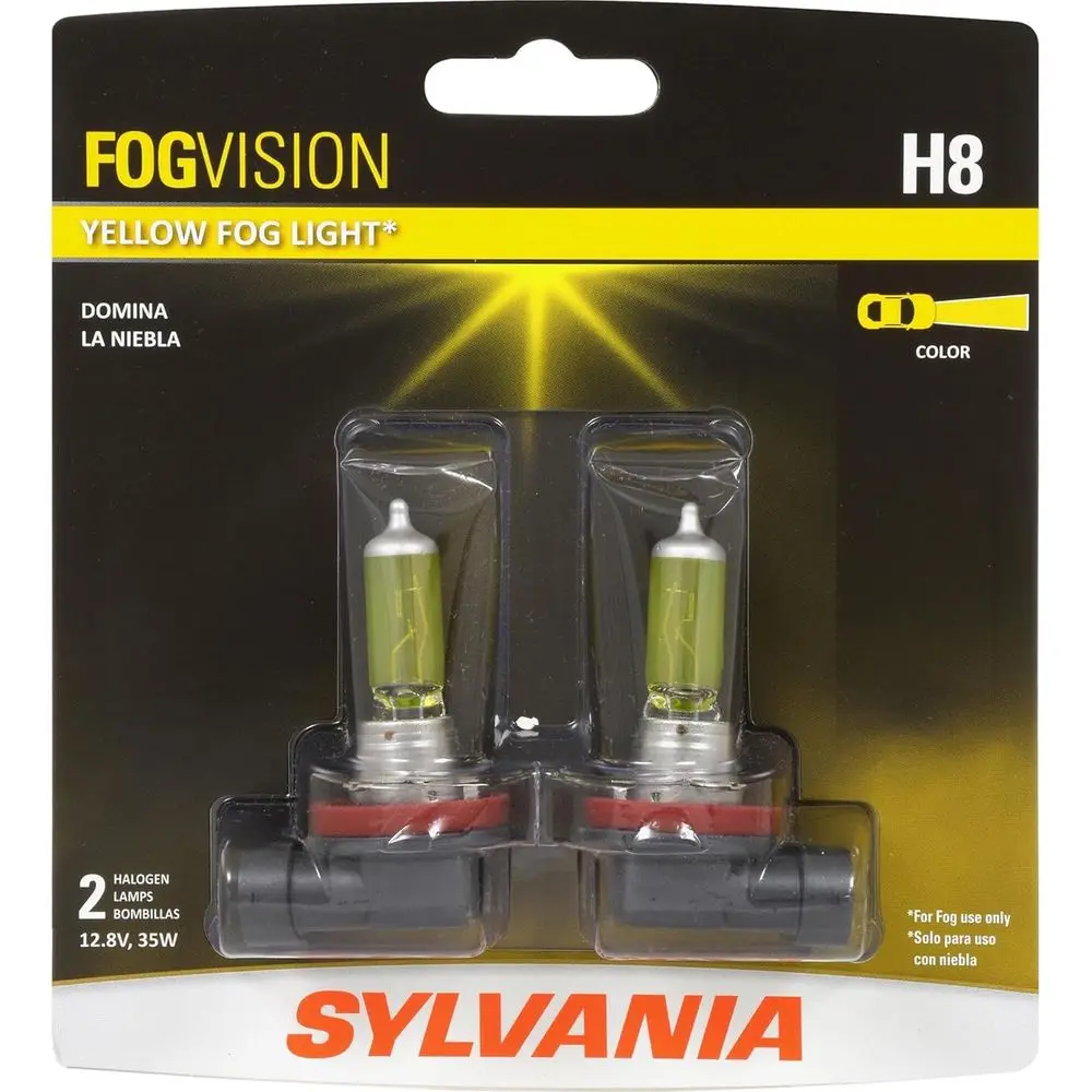 

High-End Yellow Halogen Fog Lights for Enhanced Visibility and Safety, Legal for Street Use, Includes 2 Bulbs