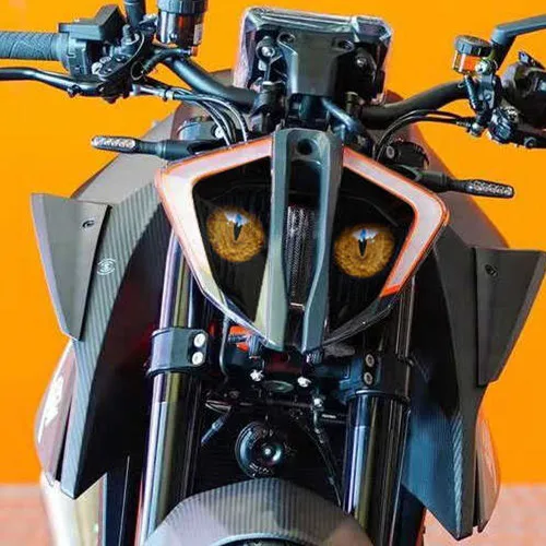 

ДЛЯ KTM 1290 Super Duke R аксессуары для мотоциклов, передний обтекатель, наклейка на фару, защитная наклейка-2