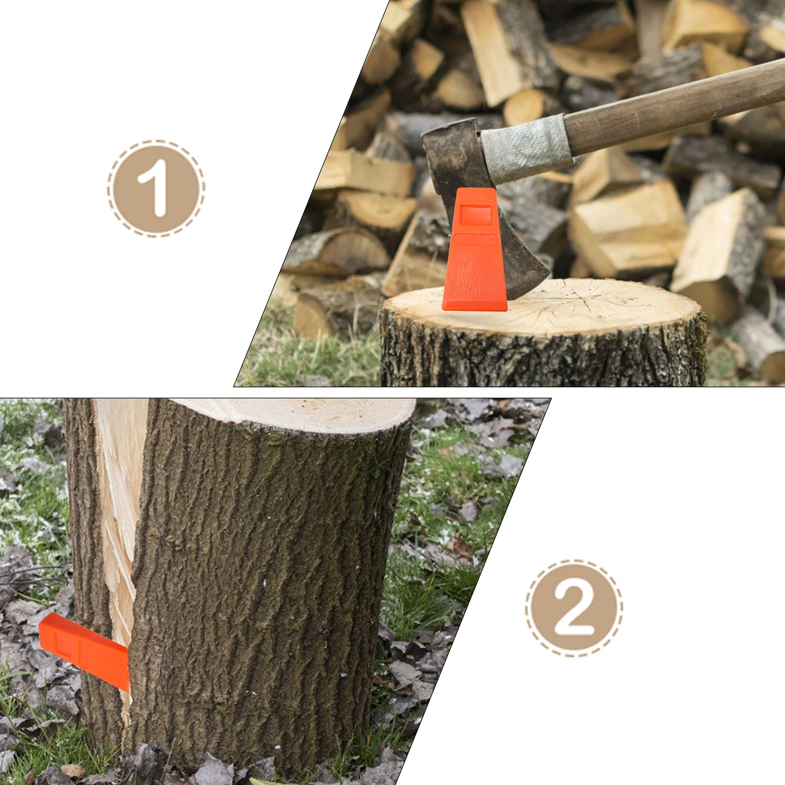 

4Pcs Felling Wedge Tools Plastic Chock for Woodcutting Lumbering Logging Supply Bright Colors Cutting High Efficiency