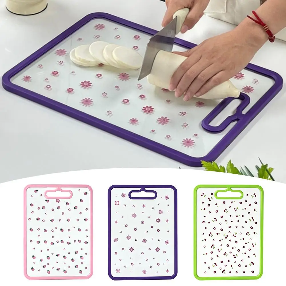Tempered Glass Chopping Board Mildew Resistant Kitchen Vegetable Board Dishwasher Safe Kitchen Supplies