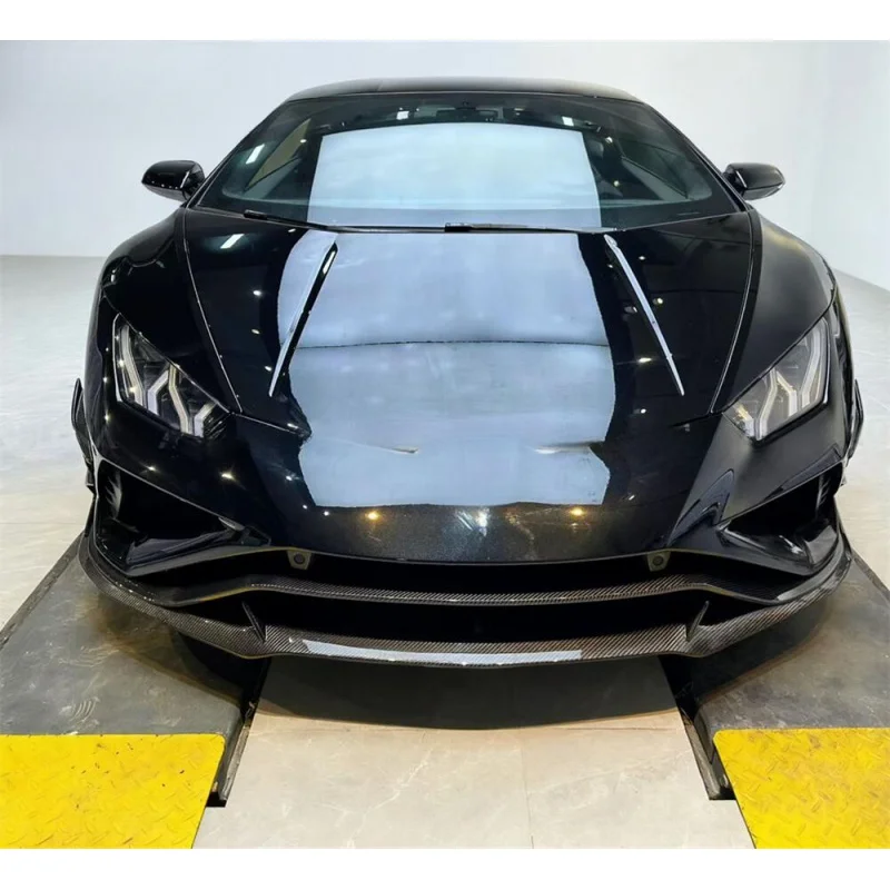 LANOUT Style Pre-Preg Dry Carbon Fiber Front Bumper Lip & Rear Diffuser Kit