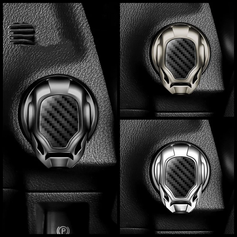 Car Engine BUTTON START Universal Engine Ignition Start Stop Switch Decorative Push Button Cover Flip Up Lid Car Styling