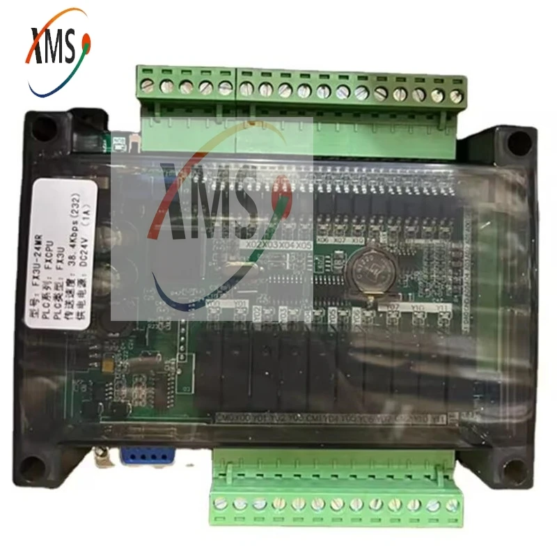 

FX3U-24MR FX3U-24MT PLC industrial control board 14 input 10 output 6AD 2DA with 485 communication and RTC