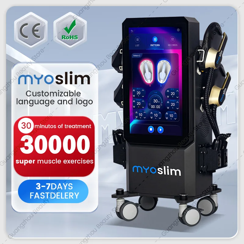 

EMS Ultra Neo Body Sculpt Shaping Machine Hight Power 6500W EMS RF Electromagnetic Hiemt Muscle Stimulator Professional