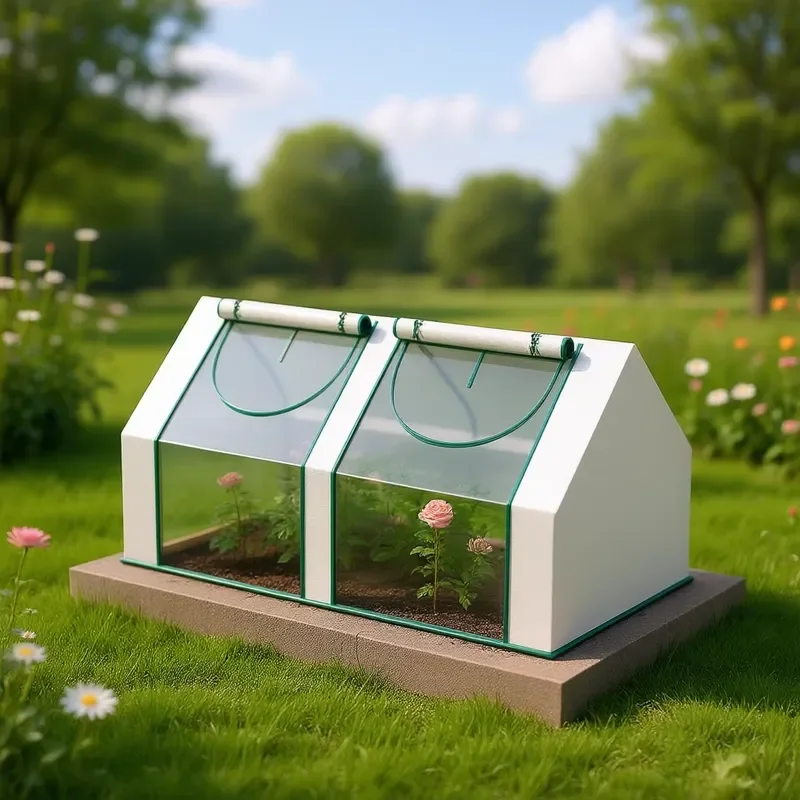Mini Walk-In Garden Greenhouse with PVC Frame and Cover for Outdoor Plant Protection and Cultivation