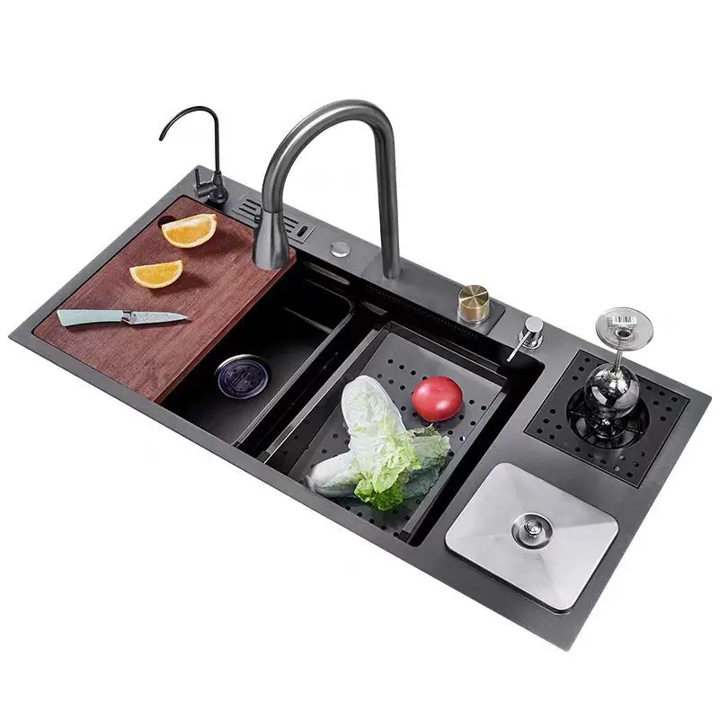 

Nano sink, Feiyu large single basin 304 stainless steel single tank vegetable basin