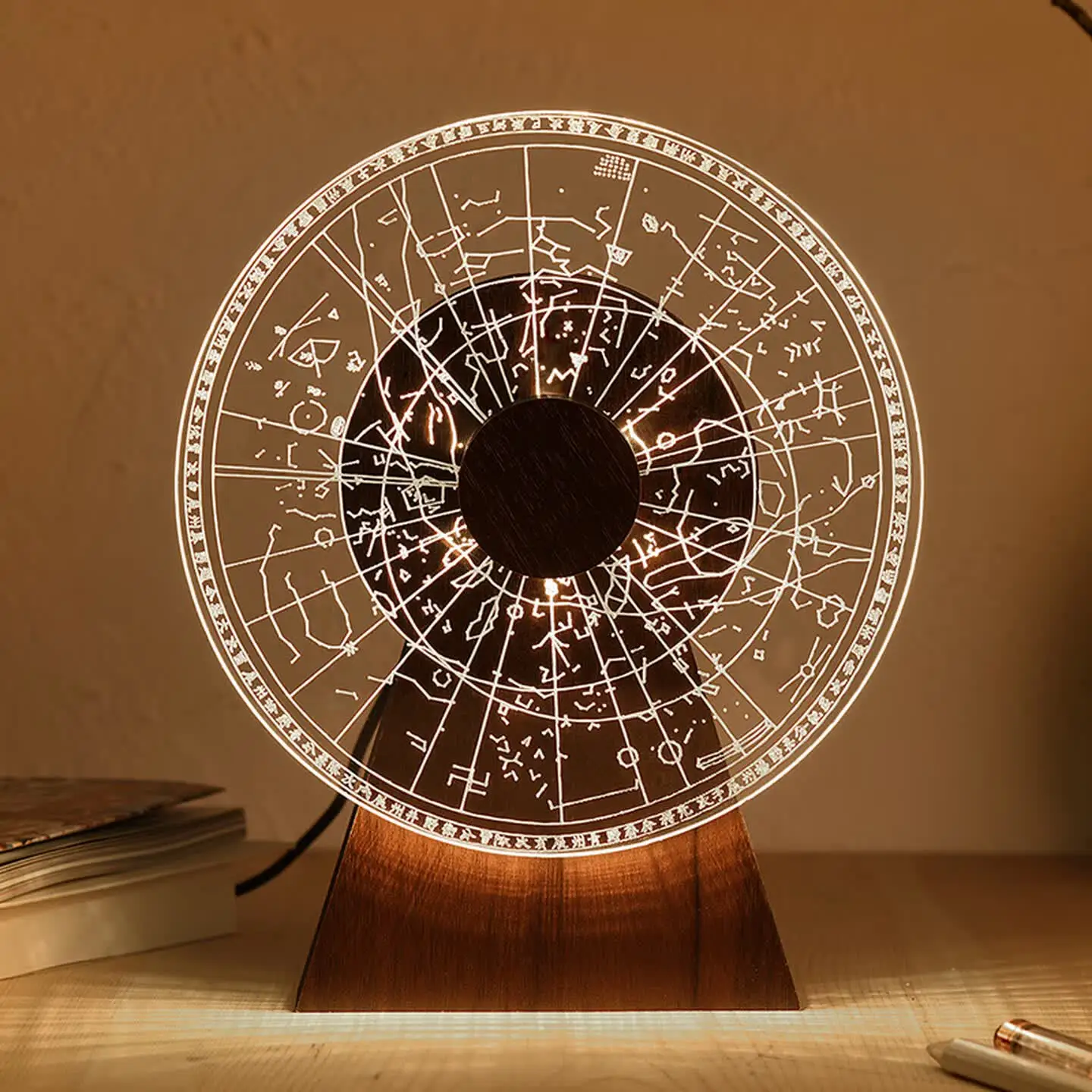 Romantic starry sky wired night light bedroom Chinese style creative led light ambient light birthday gift