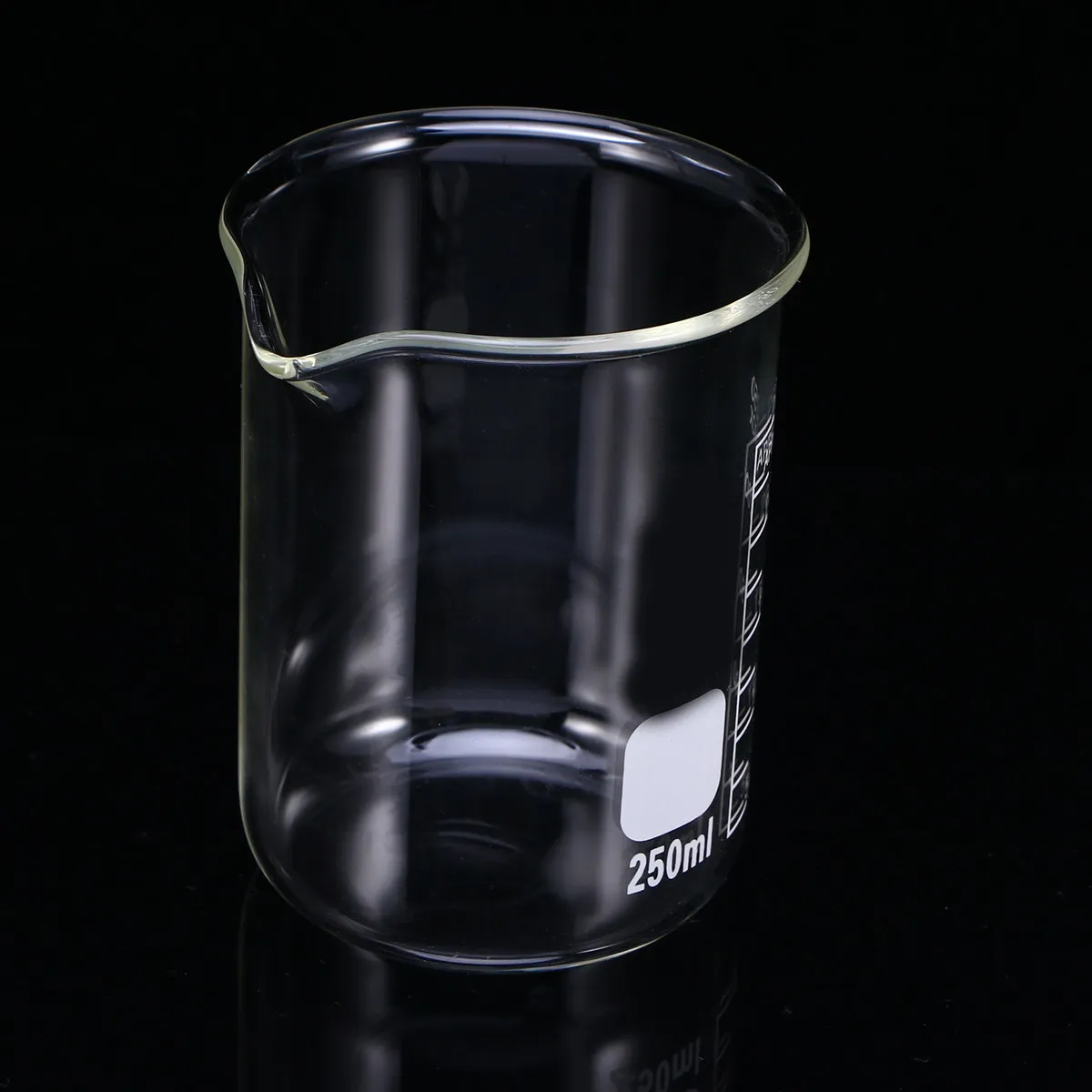 

250Ml Graduated Glass Beaker Measuring Cup Wide Mouth Easy Clean for Laboratory Baking Dessert Shop Home Cooking Chemistry Use
