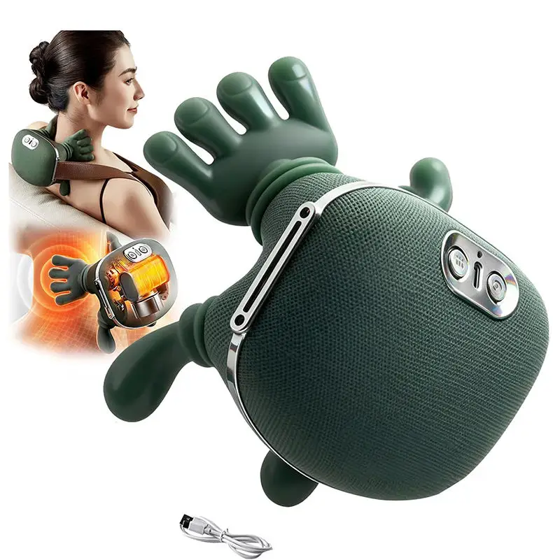 

Портативный домашний офисный массажер шиацу для шеи и плеч с подогревом, разминающий пояс, шейная подушка, контроль времени для снятия стресса