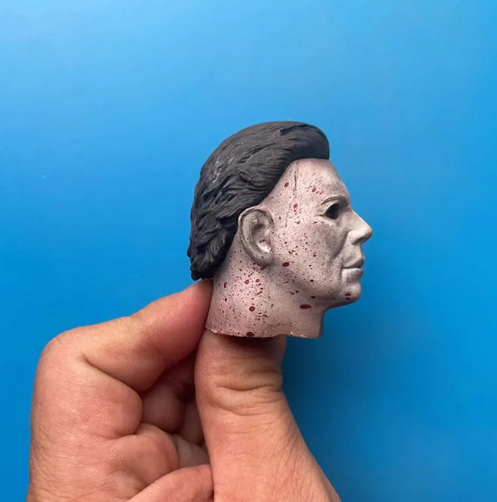 ألعاب منحوتة على شكل رأس وحش-ألعاب منحوتة للرجال ، مهرجانات هالونيا سعيدة ، دمية حركة خدعة أو إعادة تريه ، 12 "، BD001 ، B001 #4