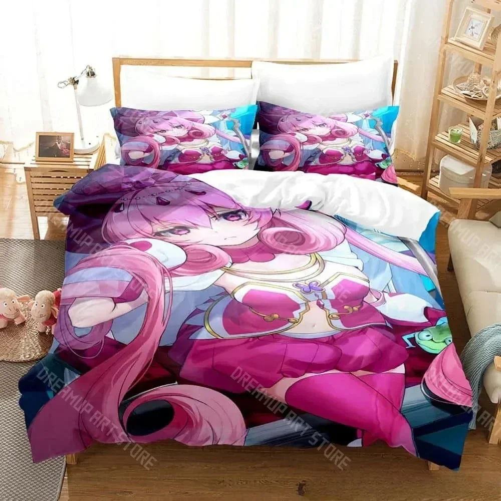 Exquisite 3D Print Princess Connect! ReDive Neneka Bedding Set Single Twin Full Queen King Size Bed Set Adult Kid Bedroom Duvet