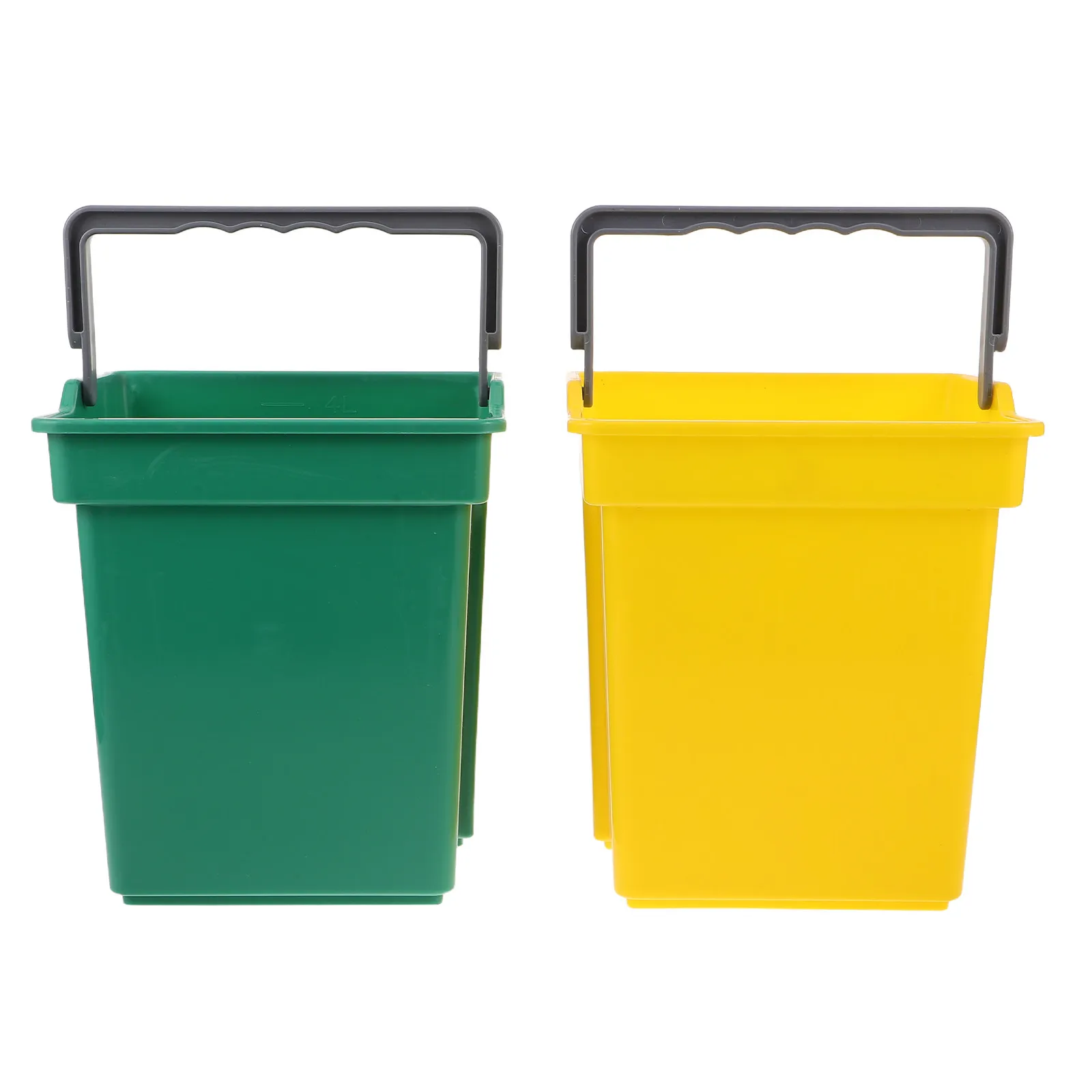 

2Pcs Heavy Duty Plastic Utility Bucket with Ergonomic Handle for Cleaning Trolleys Multipurpose Water Bucket Waste