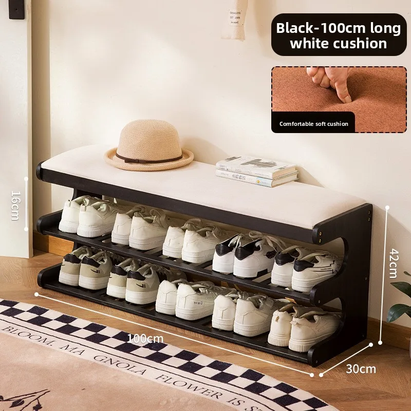 Multi-functional Shoe changing stool door household shoe stool with storage can sit shoe cabinet non-solid wood shoe rack