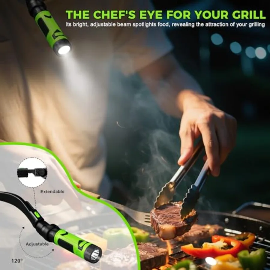 Grill Light for Outdoor Barbecue Grilling Accessories, Magnetic Bright LED Night BBQ Lighting Traeger Pit Boss Smoker Blackston - view 2