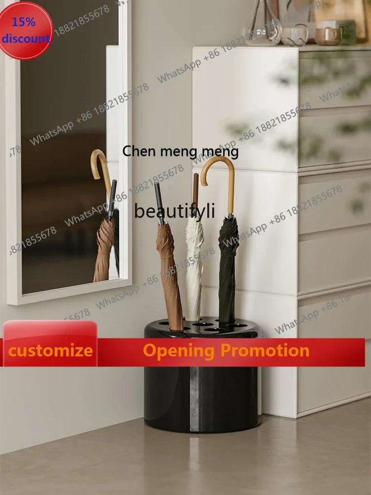 

B7304 ss Nordic Creative Umbrella Storage Rack Home Doorway Umbrella Bucket Storage Multifunctional Barrel