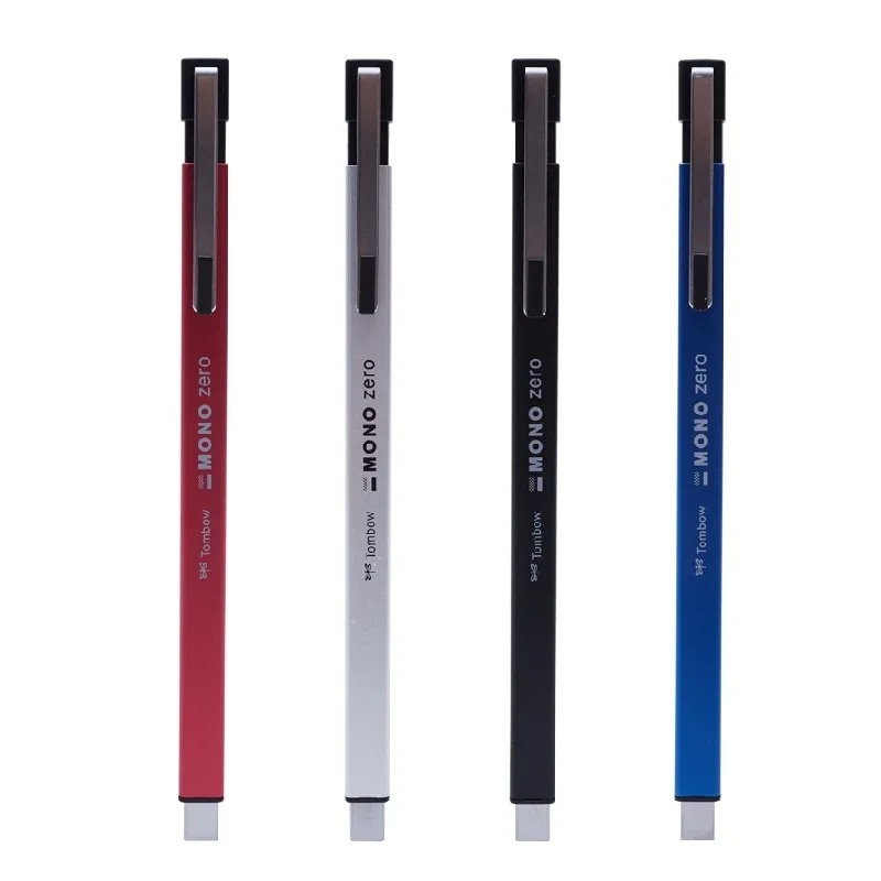 TOMBOW MONO Zero Eraser Mechanical Eraser Metal Rod Refillable Pen Shape Eraser Pressed Drawing Correction School Stationery