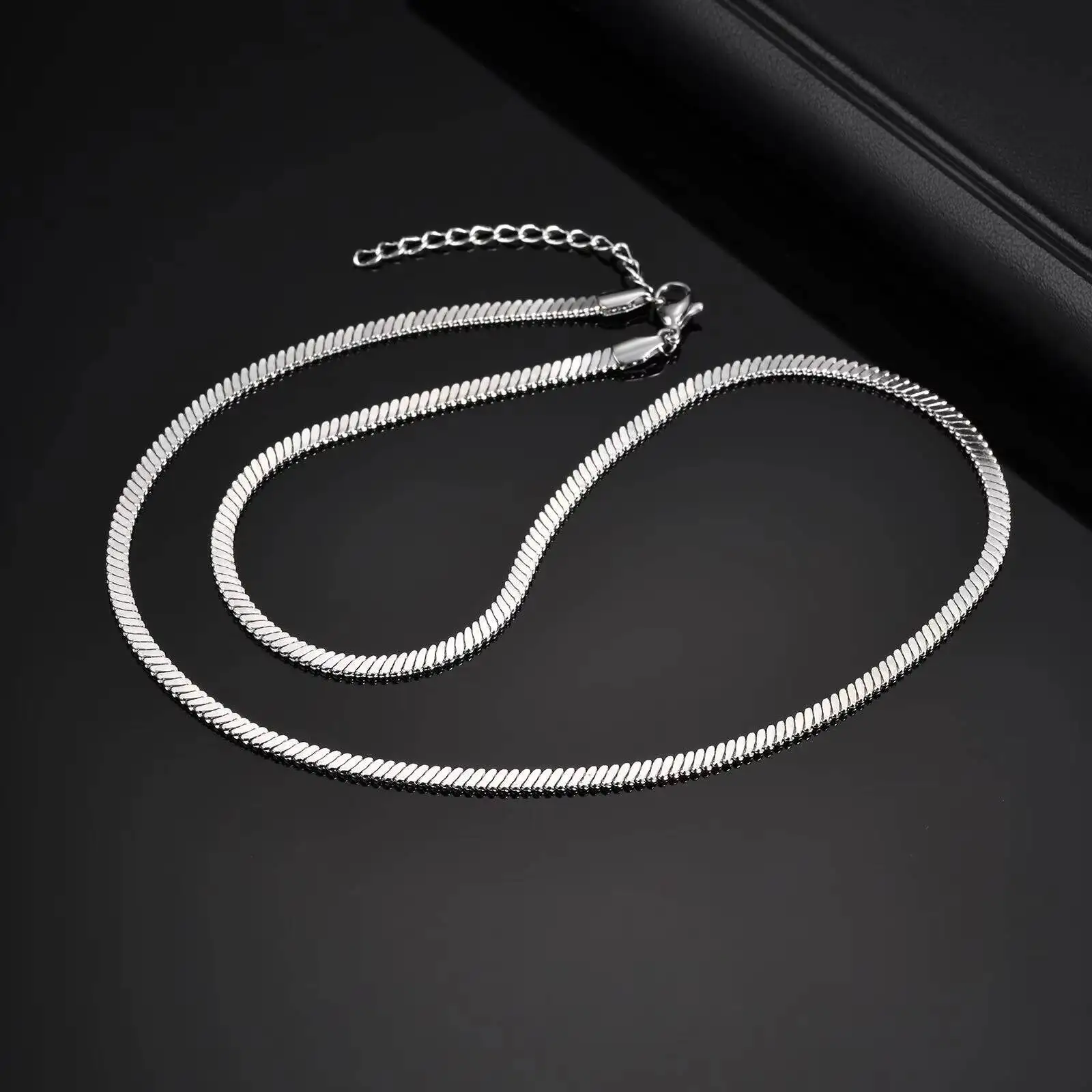 Naszyjnik męski/chocholatka 3MM, cienki łańcuszek ze stali nierdzewnej, hiphopowa biżuteria na co dzień, prezent