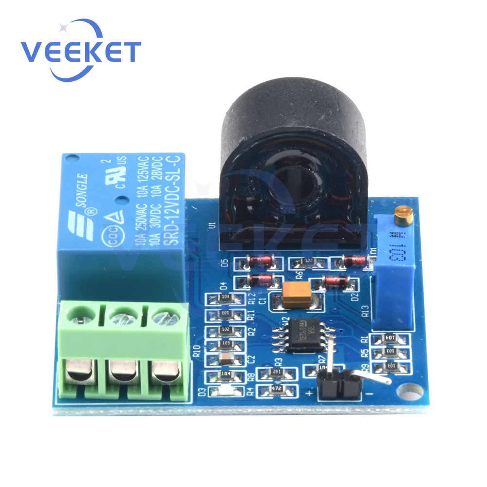 AC Current Sensor 5V 12V 12V Relay Module High Precision Current ZMCT103C Transformer 5A Detection Board Sensor Module