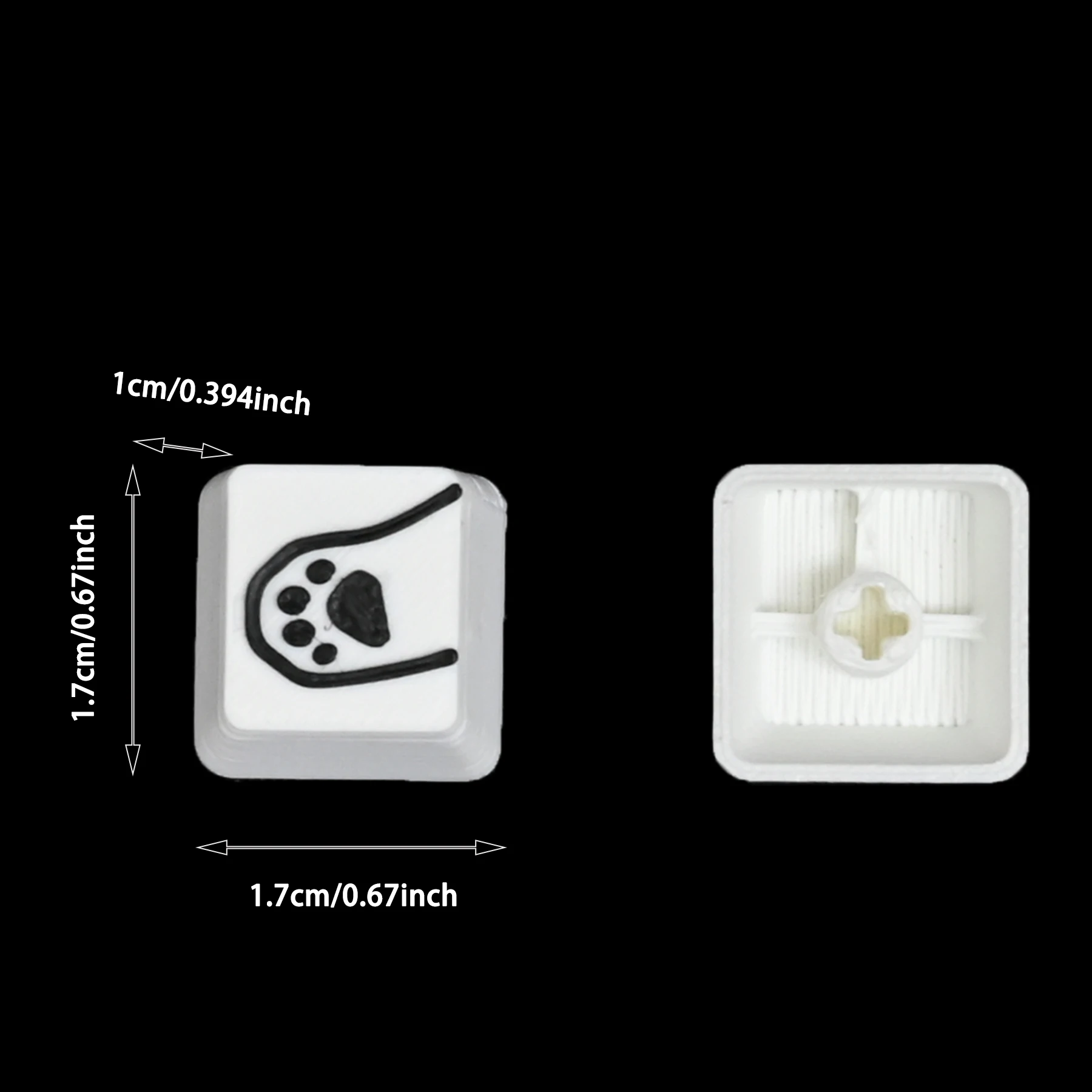 Mechanical keyboard keys cute cat paw keycaps suitable for standard cross slots compatible with various mechanical keyboards