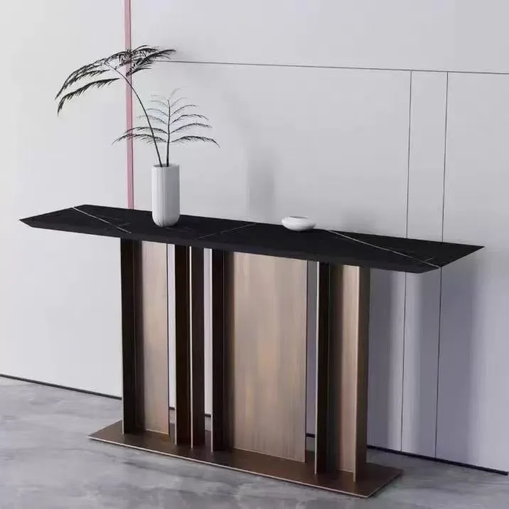 Corridor Entrance Table Light Luxury Against the Wall Villa Entrance Entrance Platform Simple End View Case