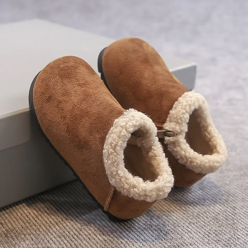 

2025 Fashion Children's Velvet Warm and Comfortable Children's Snow Boots, Girls' Warm Soft soled Casual Shoes