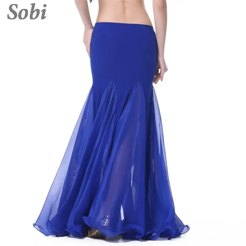 Professional Belly Dance Skirt For Women Goddess Elegant Double Split Skirt Adult Belly Dancing Performance Clothing Dance wear