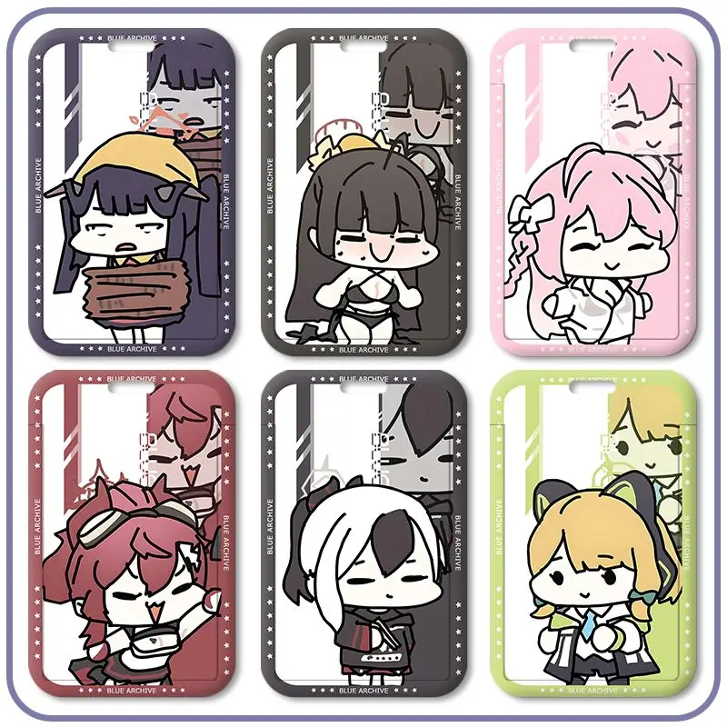 Blue Archive Tenndou Arisu Sorasaki Hina Card Protector Anime ID Card Cover Student Meal Badge ID Holder Card Holder