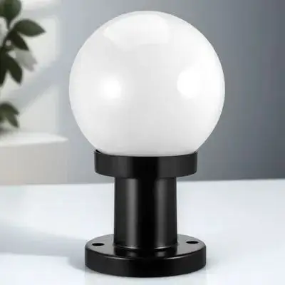 

Акриловый шаровой абажур 15 см, уличные светильники для забора, светильник для палубы, украшение сада, солнечное освещение, водонепроницаемое современное