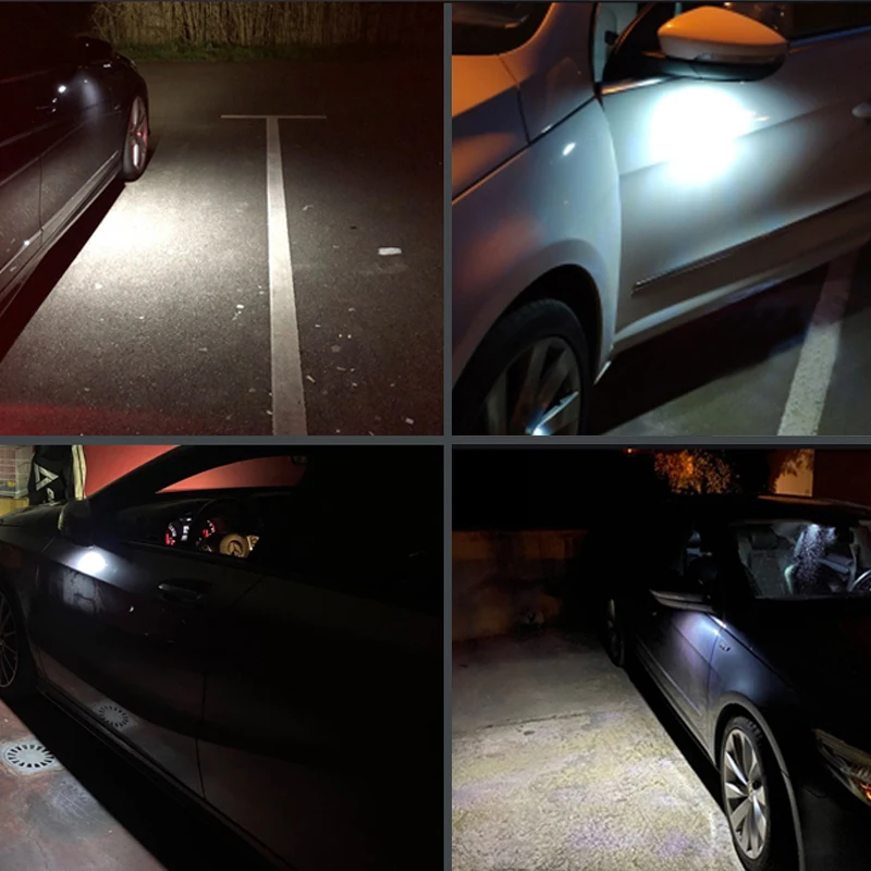 2Pcs LED Under Side Mirror Lights Puddle Lamps For Mercedes Benz W205 C300 W213 W222 W177 C217 X247 X253 C257 C190 GLC300 GLS450
