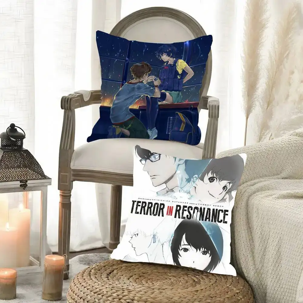 Terror In R-Resonance Anime Pillow Case Fashion Square Pillowcase Bedroom Sofa Room Ins Decoration Leisure