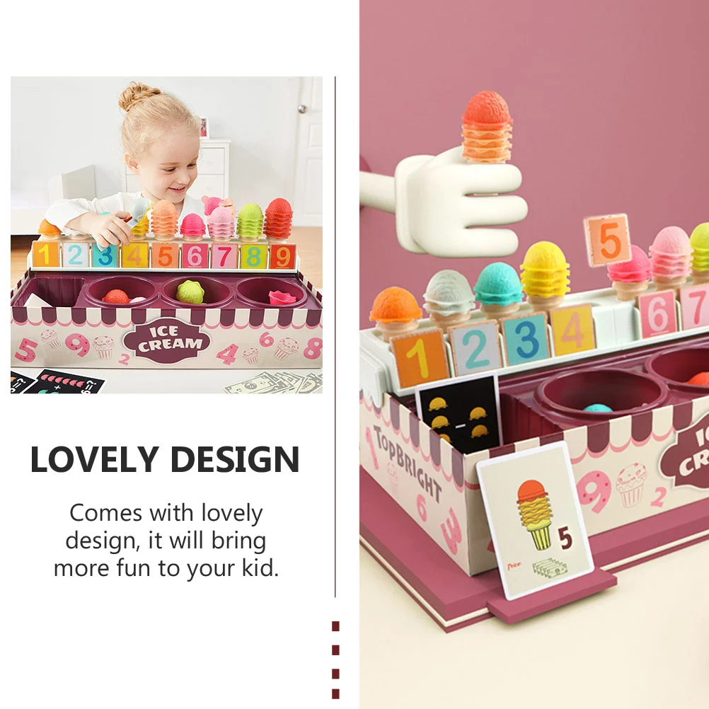 Ice Cream Toy Funny Play House DIY Toys Interactive Plaything Prop Cognitive Children's Kids Kitchen Childrens