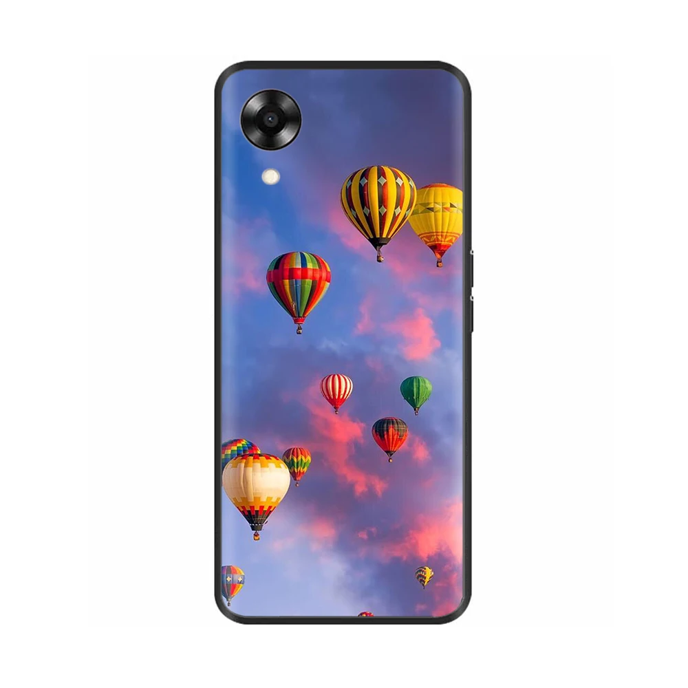 For OPPO A17K Case Painted Soft Black Silicone Funda Capas For Oppo A17 A 17 17K 4G CPH2471 CPH2477 TPU Cover Protector Bumper