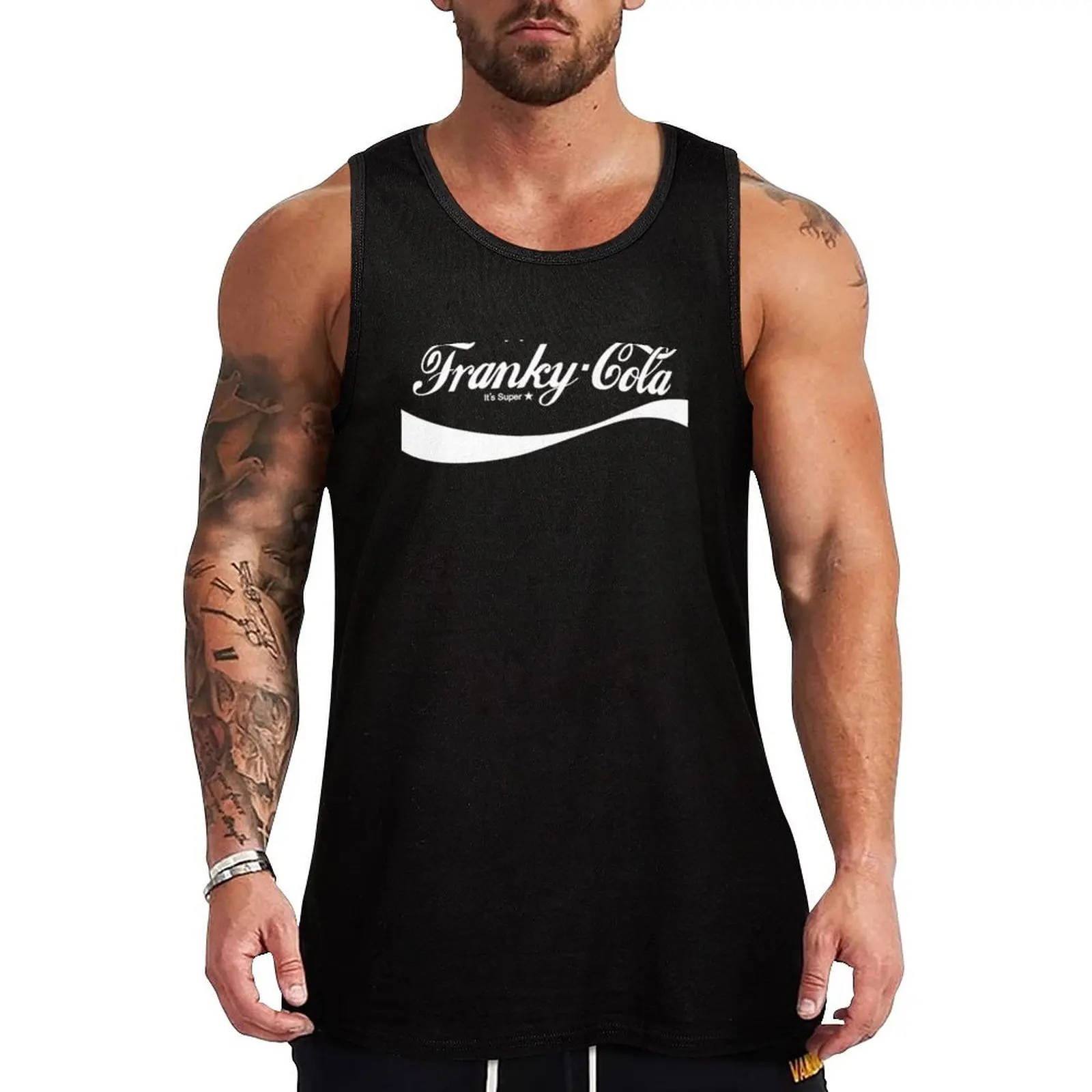 Franky Cola T-Shirt Tank Top Bodybuilding Tank Top Sleeveless Gym Fitness Shirt