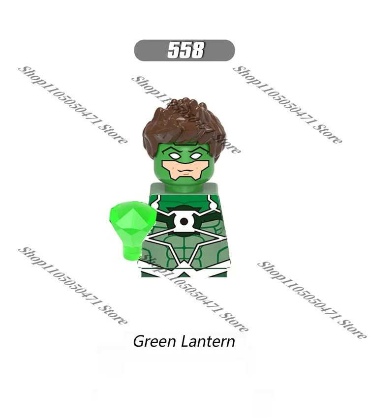 ألعاب البطل الخارق مارفل الطوب ألعاب شخصيات فيلم الحركة الصغيرة Green Lantern Batgirl Harley Quinn ألعاب قابلة للجمع