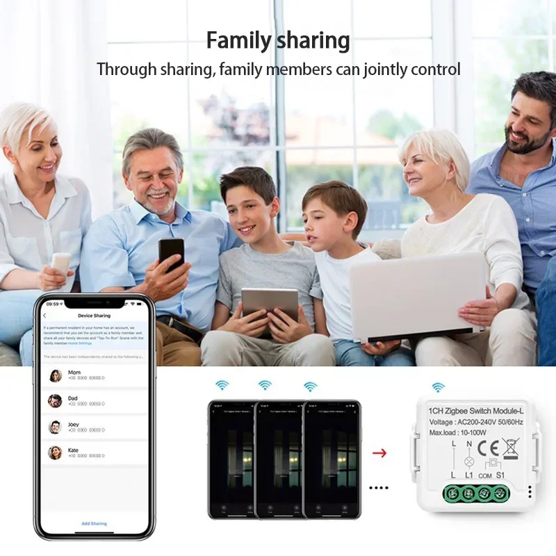 Tuya Zigbee 3.0 Smart Switch 3Gang No Neutral Wire Support 2 Way Control APP DIY Timing Breaker Works With Alexa Google Home