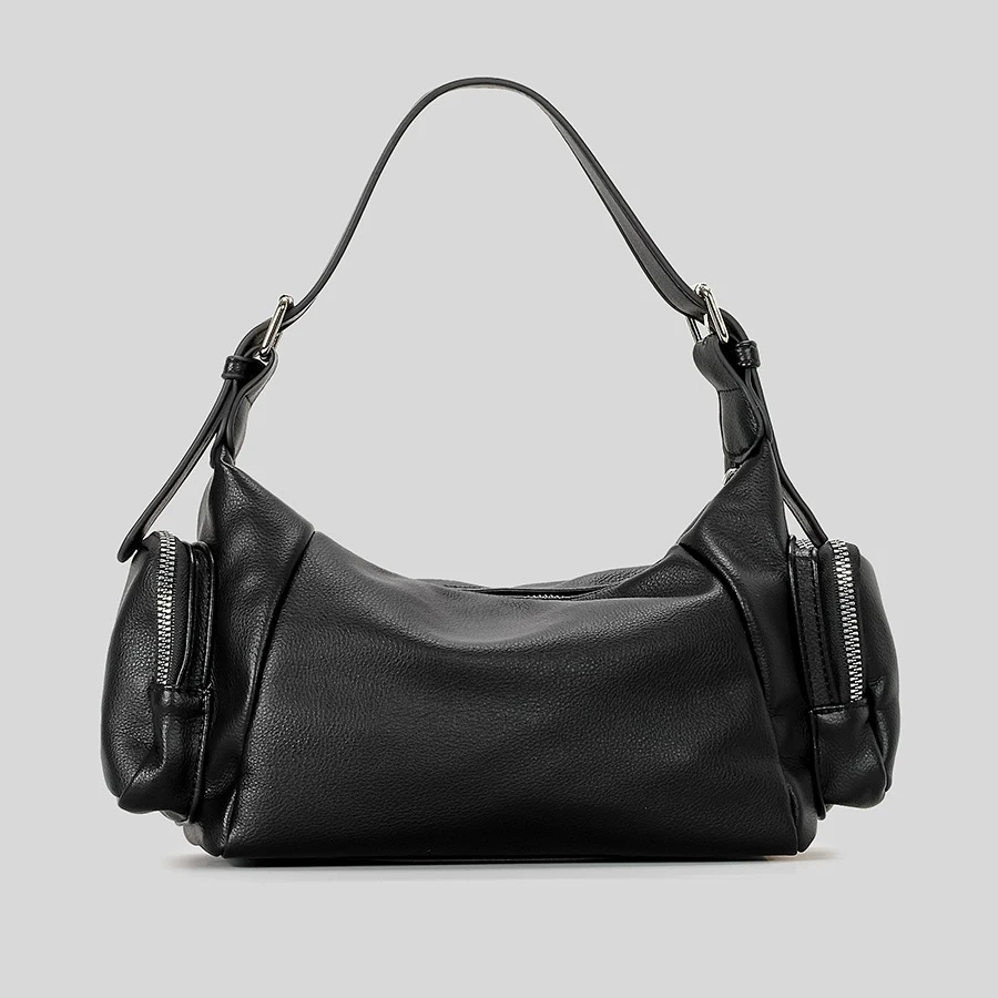 Bolso Vintage de cuero Pu para mujer, bandolera de hombro de estilo Punk con múltiples bolsillos, de lujo, Y2K, 2024