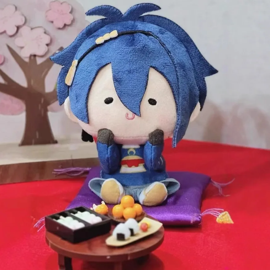 10 cm Touken Ranbu bambola di peluche carino California luce coccolone giocattolo Mikazuki Munechika Bean Eyes Nunu regalo per i bambini fan degli anime