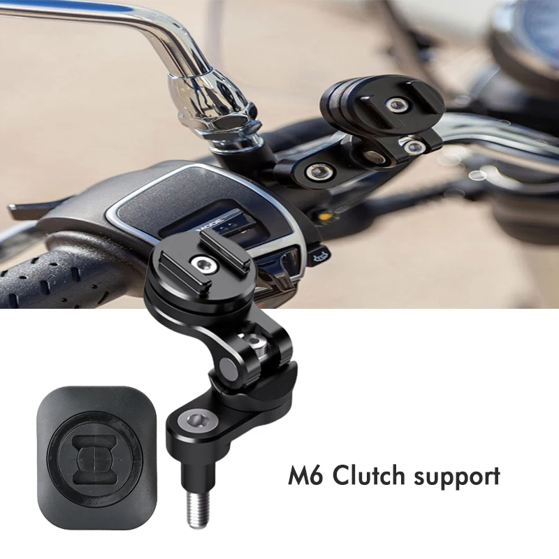 Clutch Smartphone Bracket for Yamaha R3 R7Motorcycle Mount M6 Screws Mobile Phone Holder GPS NavigationMoto With Adapter