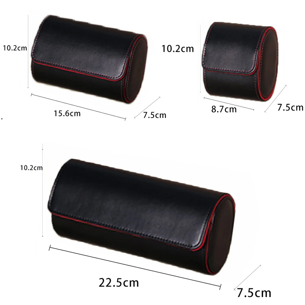 Premium Pu Leather Travel Watch Storage Pouch Case For Men And Women_voghion.com