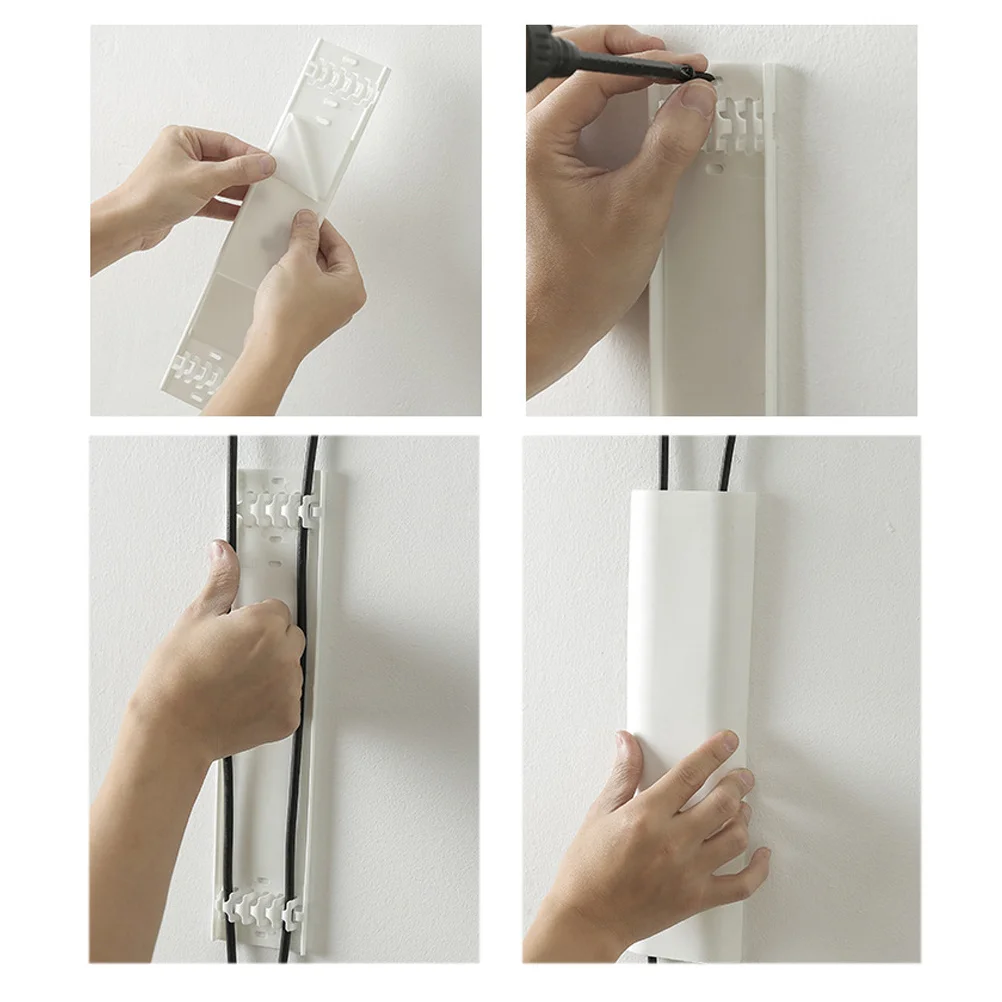 

Cable Management Hub Adhesive Cable Winder Multi-Hole Wire Organizer For Data Line Storage Home Office Desktop Cord