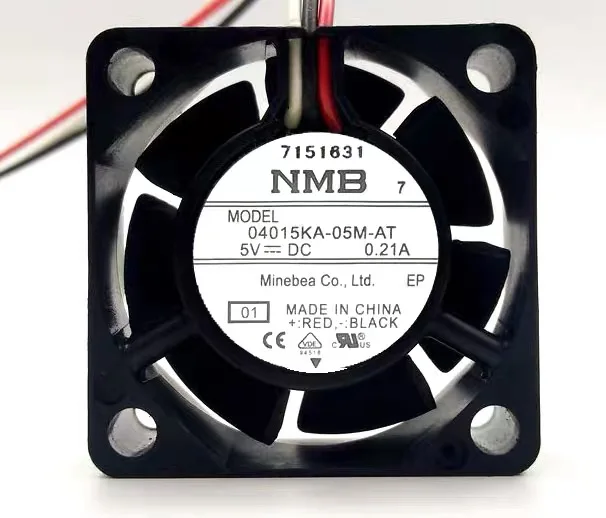 

04015KA-05M-AT for NMB 40mm 4cm DC 5V Cooling Fan,40X40X15mm 0.21A 3-Wire 3-Pin Cooler