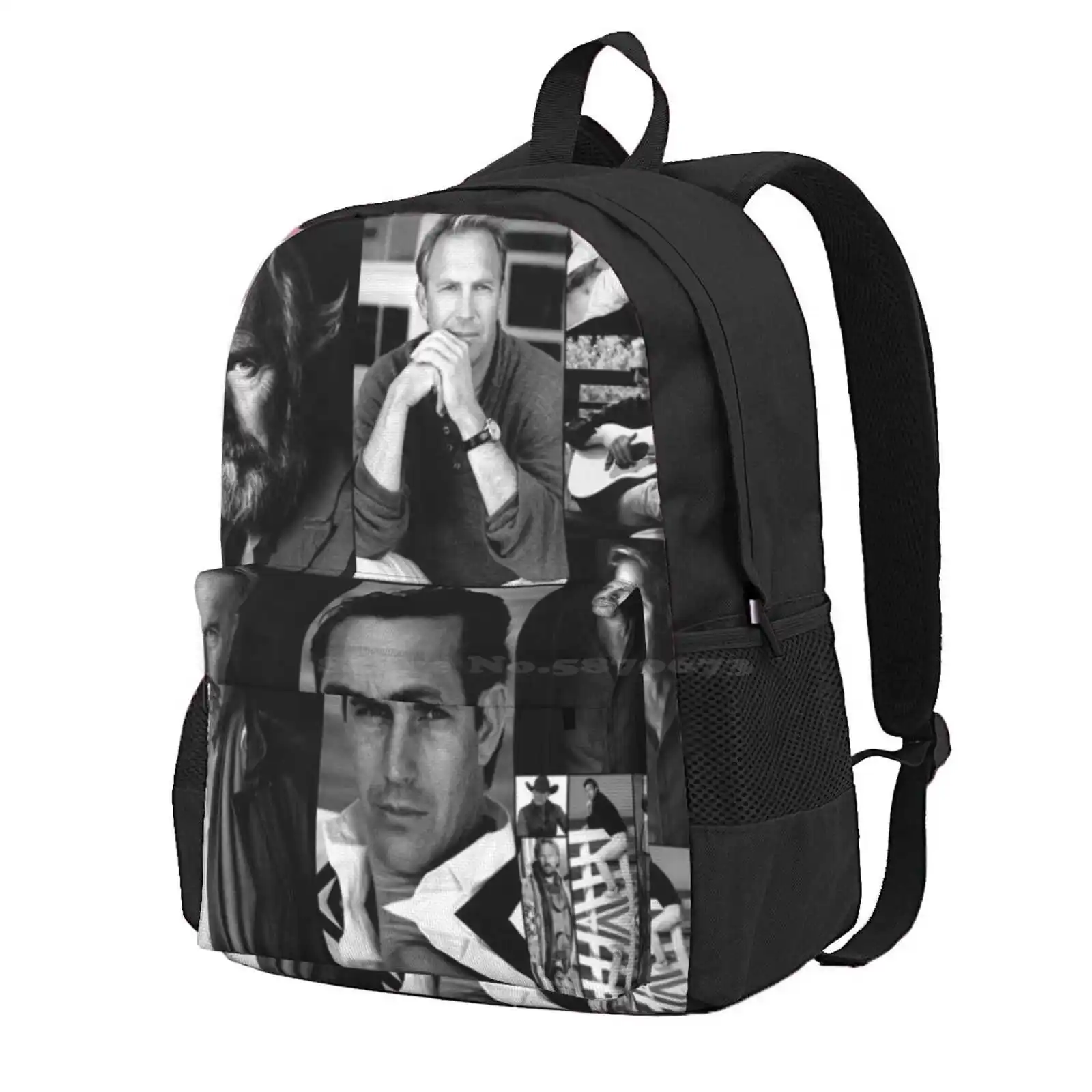 Kevin Costner Hot Sale Schoolbag Backpack Fashion Bags Kevin Costner Wild West Movie Country Rip Actor Kevin Musician