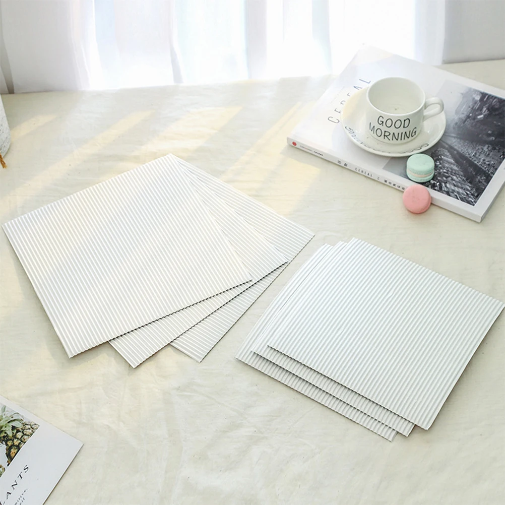 

8 Inches Oil-Proof Pizza Paper Pads Baking Sheets For Home Restaurant Use Pizza Corrugated Tray Mats Non-Stick Parchment